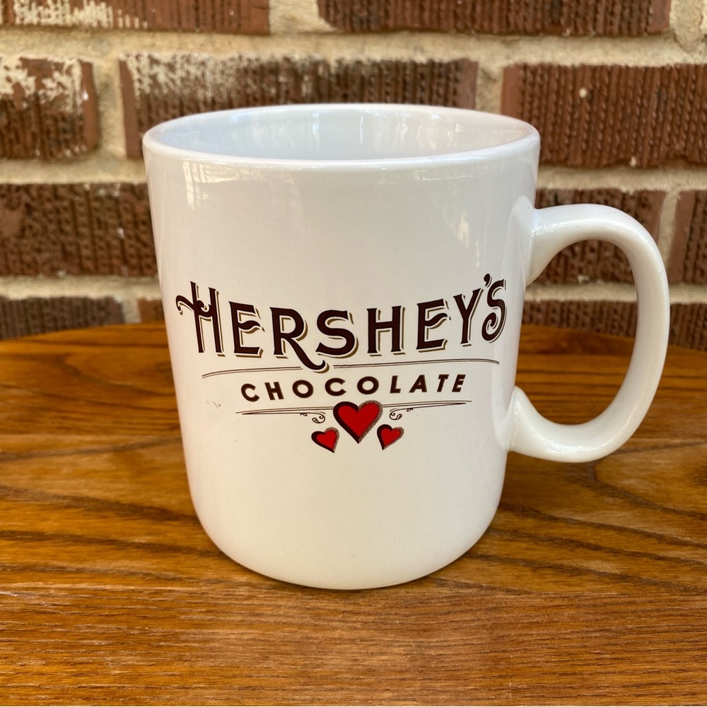 Large Hershey's Mug Hershey's Chocolate Coffee Cup Red Hearts Mug